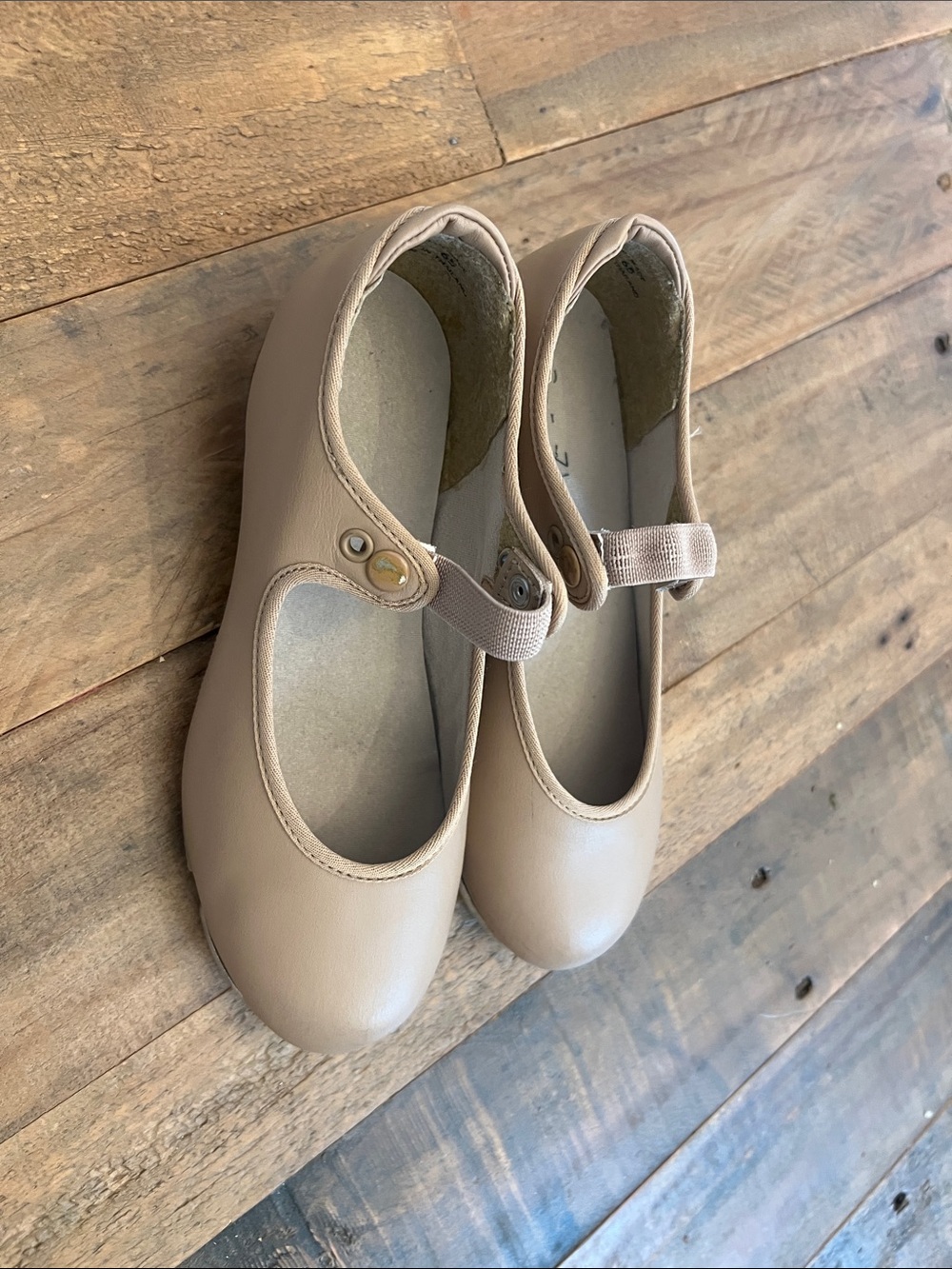 Capezio Beige Canvas Slip-On Dance Shoe